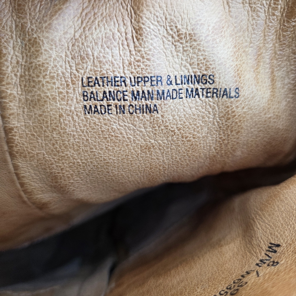 Born Size 8 Riding Boots, Lined Tobacco Brown Leather And Suede - Picture 8 of 9